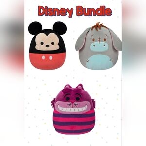 ✨ Disney Squishmallows 8” Bundle | Mickey, Eeyore & Cheshire Cat 💖